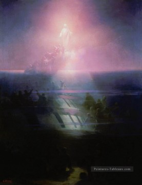 naufrage de lefort Jésus Christ Romantique Ivan Aivazovsky russe Peinture à l'huile